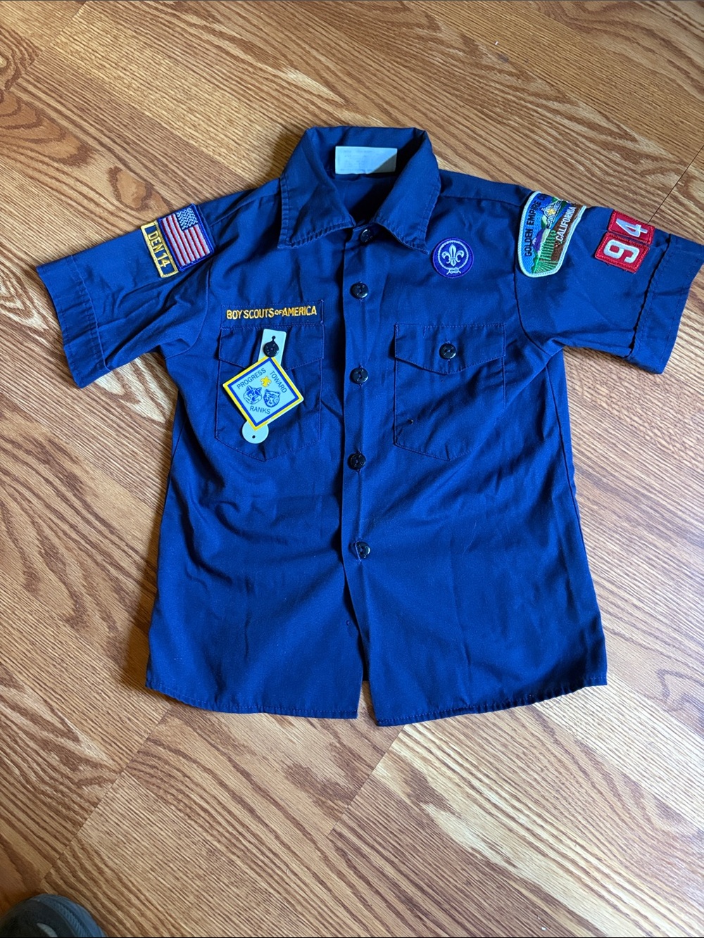 Boy Scouts of America Kids Navy Blue Uniform Shirt